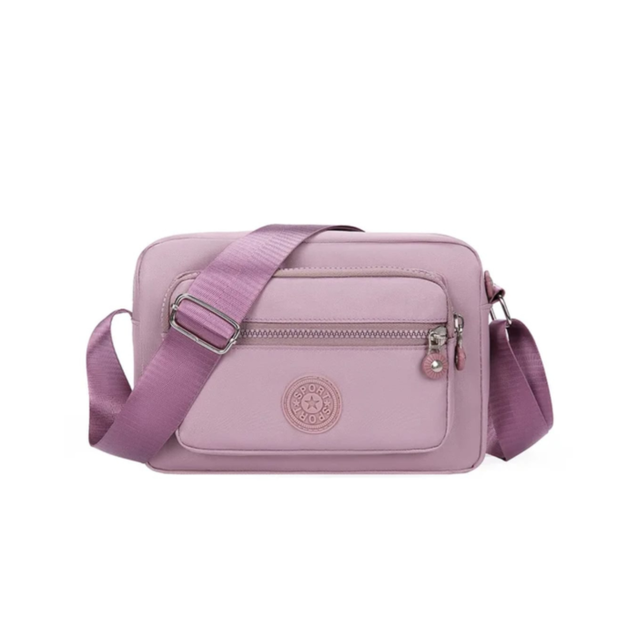 Compact Crossbody Sling Bag with Front Zipper Pocket - Image 2