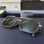 Luxury Square Metal Frame Sunglasses – Premium UV Protection Eyewear