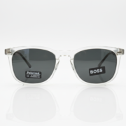 Clear Frame Polarized Square Sunglasses – Stylish UV Protection Eyewear - Image 2