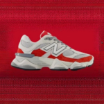 Women's Red Grey Chunky Sport Sneakers