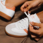 Women's White Peach Casual Sneakers