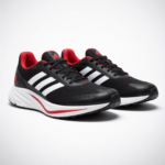 Black Red Running Sneakers – Lightweight Sport Training Shoes