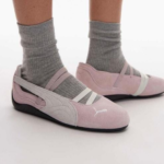 Women's Soft Pink Casual Slip Sneakers