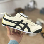 Onitsuka Tiger Cream Black Retro Sneakers
