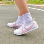 Women's White Pink Sport Sneakers