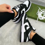 Women's Black White High Top Sneakers