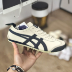 Onitsuka Tiger Cream Navy Classic Sneakers