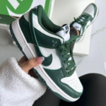 Women's Green White Classic Sneakers