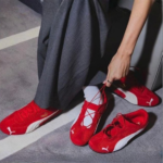 Women's Red Athletic Sneakers