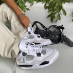 Women's White Grey Street Sneakers