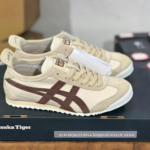 Onitsuka Tiger Beige Brown Classic Sneakers